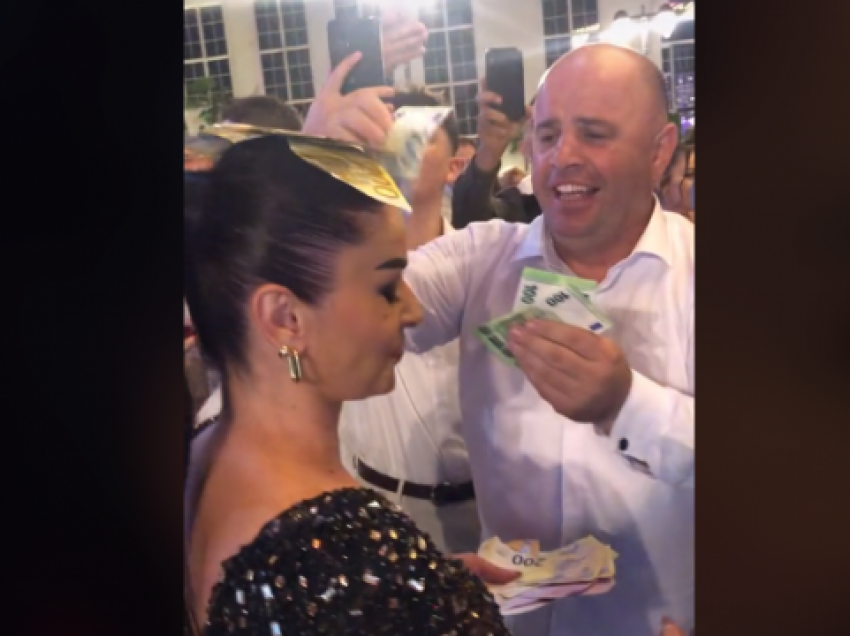 Shkurte Gashin “e mbulojnë” me mijëra euro bakshish në një dasmë, dalin pamjet