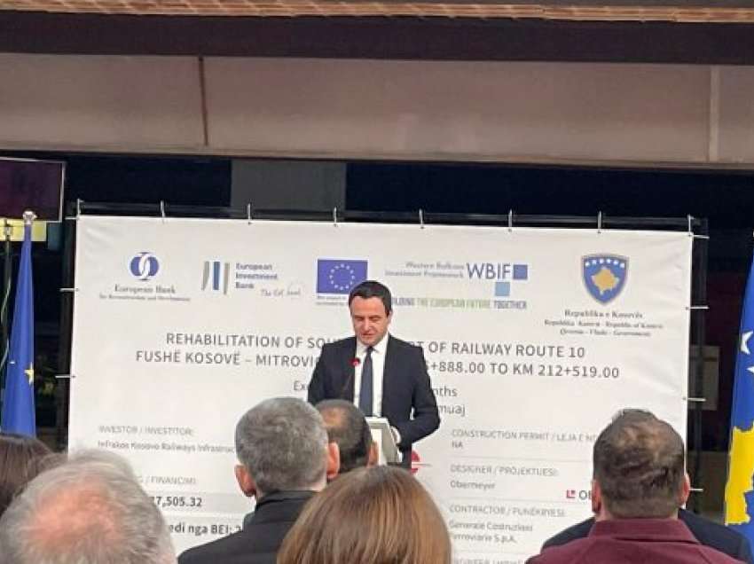 Linja hekurudhore Fushë Kosovë – Mitrovicë, Kurti optimist se do të prodhojë rezultate të mira