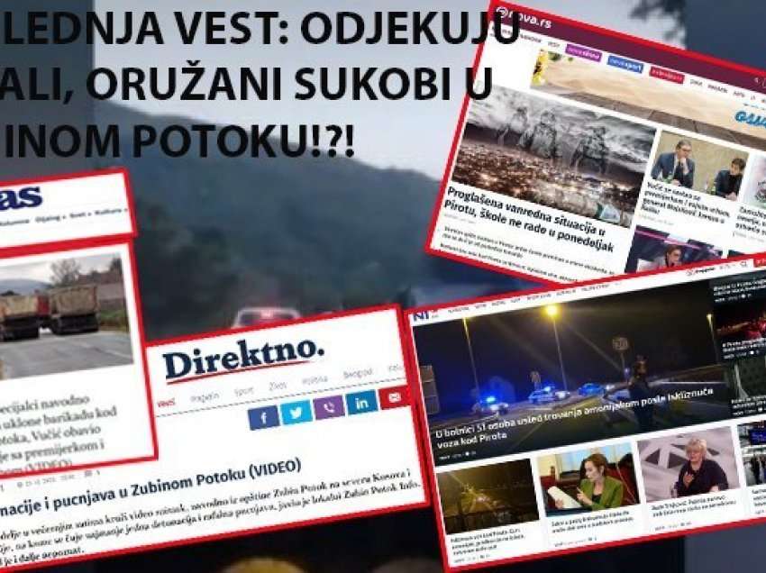 Mediet e pushtetit “sulmojnë dhe kritikojnë” mediet e lira rreth sulmit dhe të shtënave të mbrëmshme në Zubin Potok