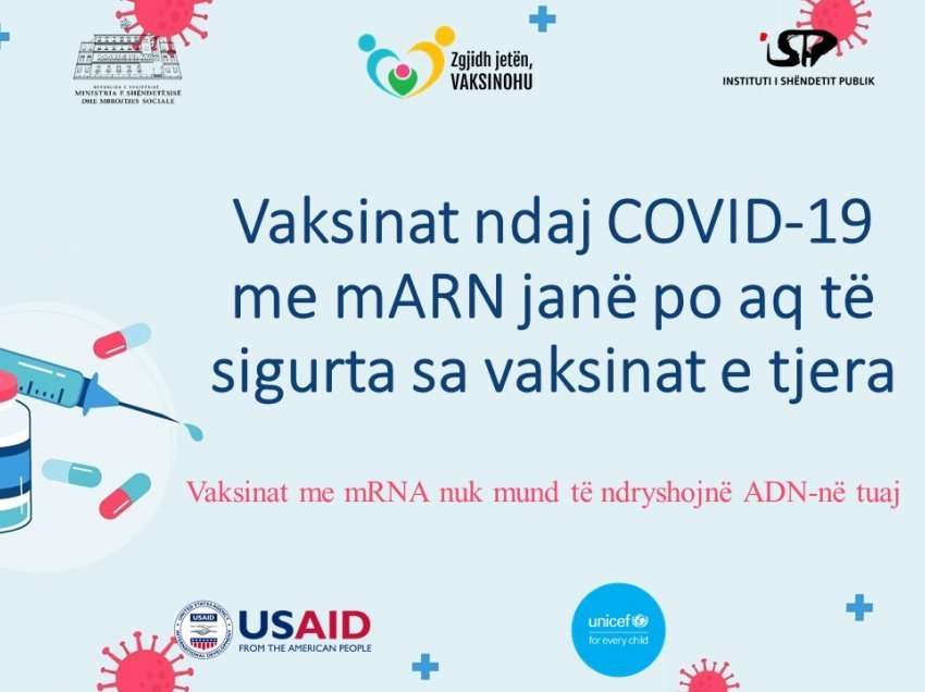 Vaksinat kundër Covid-it, ISHP: Nuk e ndryshojnë ADN-në tuaj