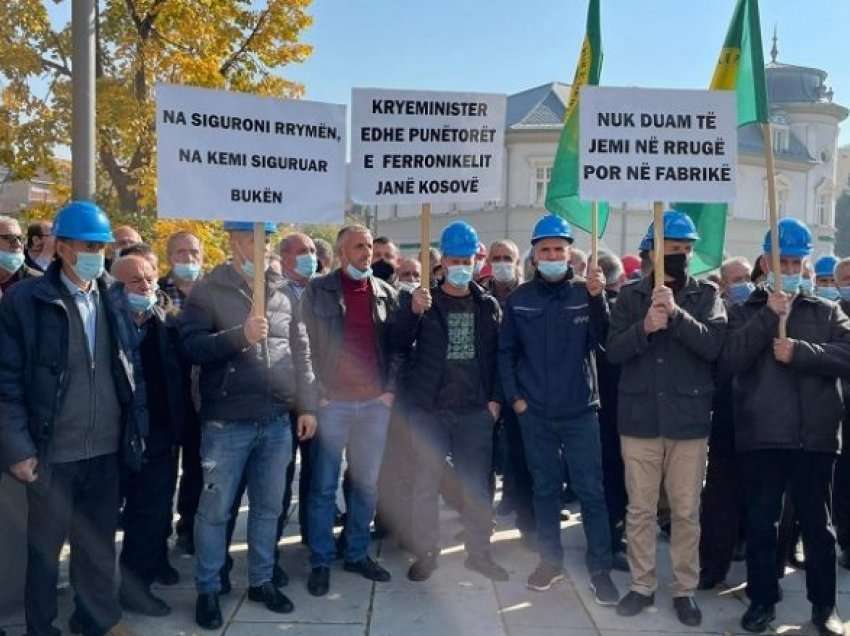 Punëtorët e Ferronikelit para kolapsit, të enjten protestë para Qeverisë së Kosovës
