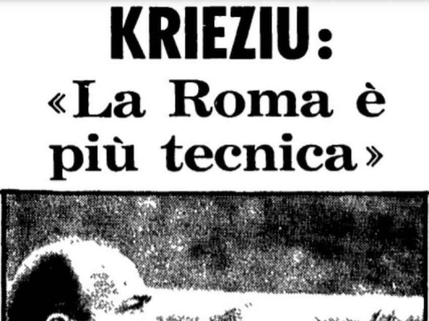 L’Unità (1972)/Kur legjenda e futbollit shqiptar Naim Kryeziu, ish-kampion i verdhekuqve në 1942, shprehej për rezultatin e derbit Roma-Lacio (Intervista)