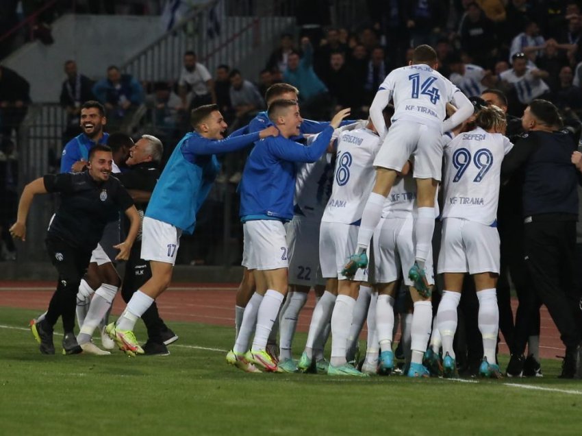 Tirana kërkon përmbysjen e madhe në Champions
