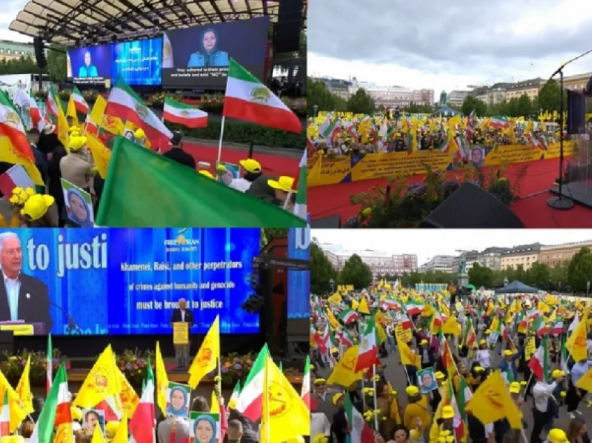 Iranianët marshim gjigant në Stokholm, bëjnë thirrje për llogaridhënie dhe drejtësi