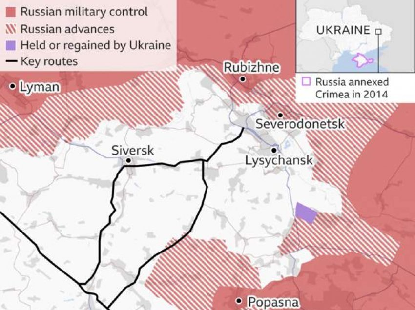 Rusia shkatërron urën e dytë që lidh Severodonetsk dhe Lysychansk