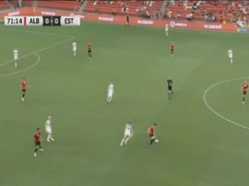 Edhe 20 minuta lojë në miqësoren Shqipëri-Estoni, nuk ka gola