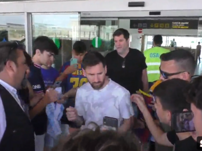 Messi udhëton për në Barcelonë