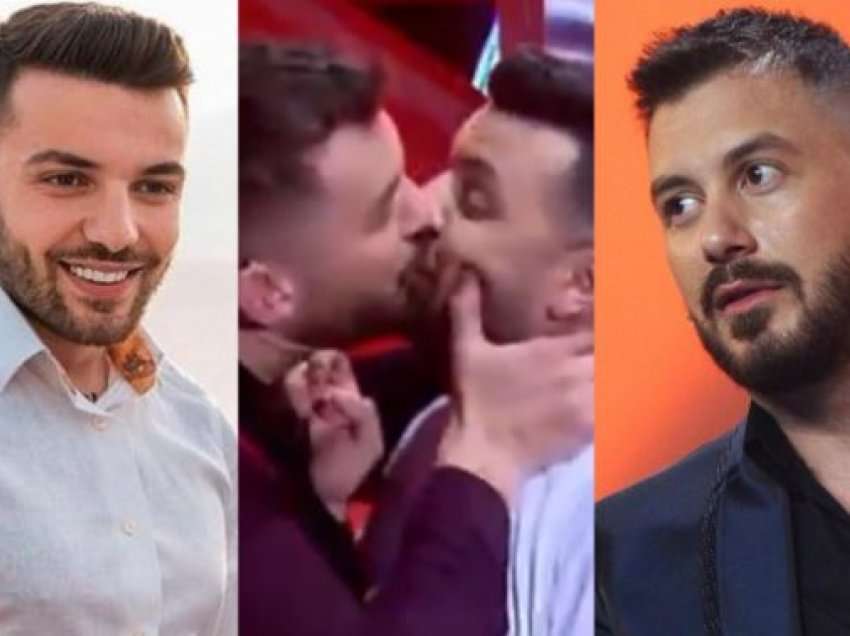 Romeo Veshaj dhe Olsi Bylyku shkëmbejnë puthjen ‘pasionante’ në buzë