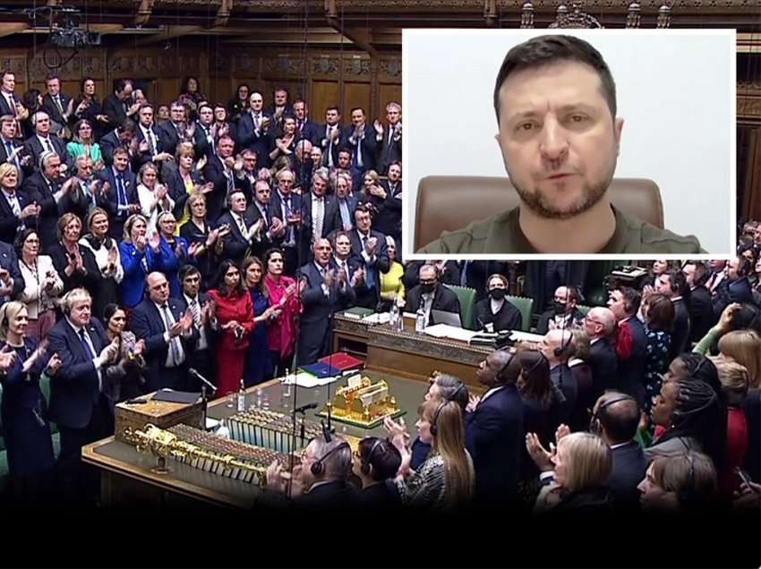 Emocione dhe lot: Fjalimi Churchillian i Zelenskyy-it prek zemrat e deputetëve britanikë, nuk pushojnë duartrokitjet