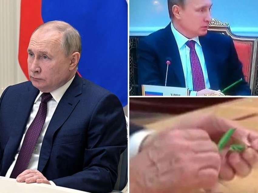 “Ankth dhe zemërim të fshehtë”, kur Vladimir Putin këputi lapsin gjatë bisedimeve në Ukrainë