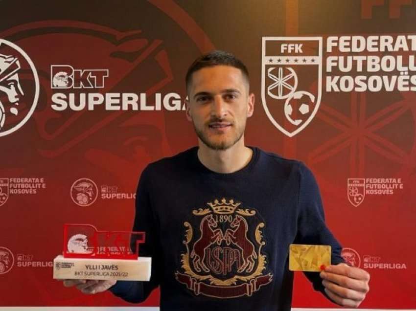 Hyseni fiton çmimin “Ylli i Javës” së 25-të në Superligën e Kosovës
