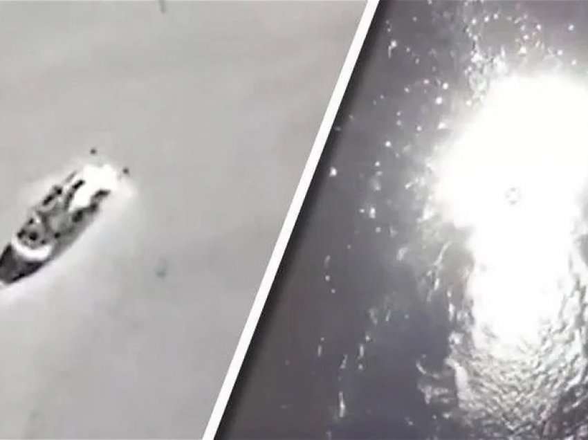 Pamjet e pabesueshme: Momenti kur droni “Bajraktar” shkatërron anijen ruse