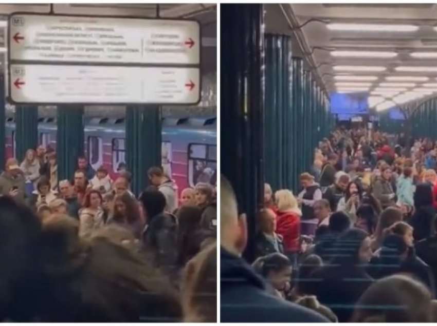 Pavarësisht që dëgjoheshin sirenat dhe binin bombat e rusëve në Kiev, ukrainasve nuk po munden t’ua thyejnë shpirtin – këndojnë në metro