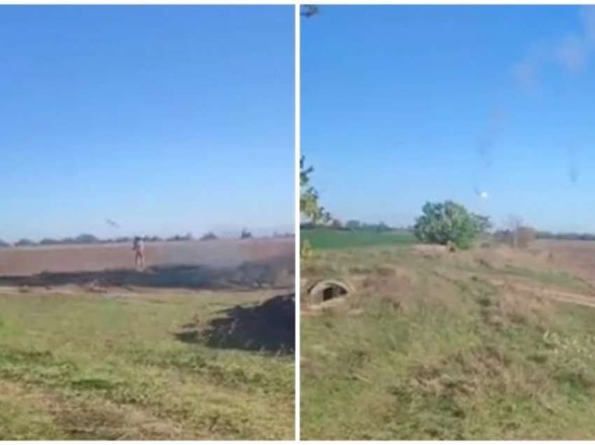 Ushtari ukrainas shkatërron në ajër raketën ruse, e godet me mortajë