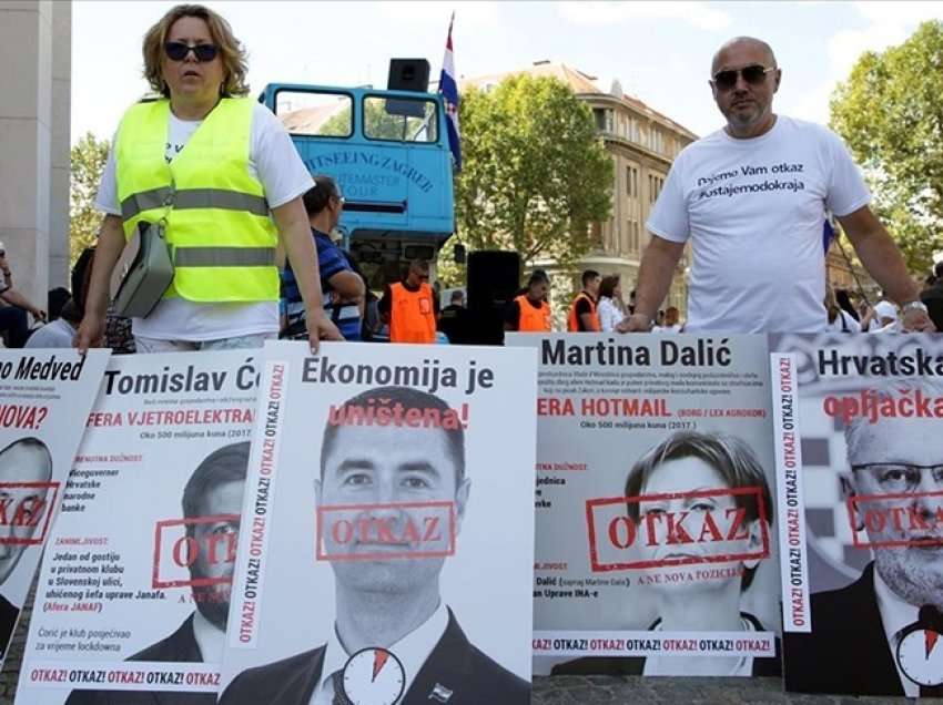 Kroaci, mbahet protestë kundër qeverisë