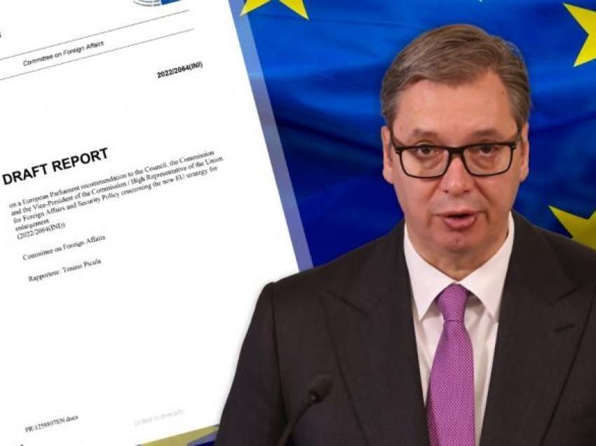 Publikohet një dokument i Parlamentit Evropian në të cilin BE-së i kërkohet të pezullojë negociatat e pranimit me Serbinë – për shkak të Rusisë