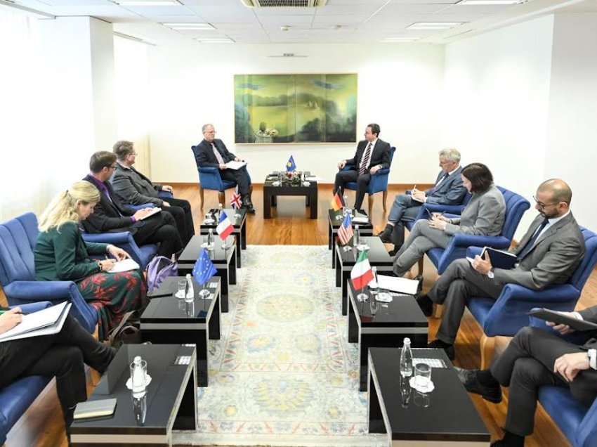Kurti takohet me ambasadorët e QUINT-it, diskutojnë për zbatimin e Marrëveshjes Bazike me Serbinë
