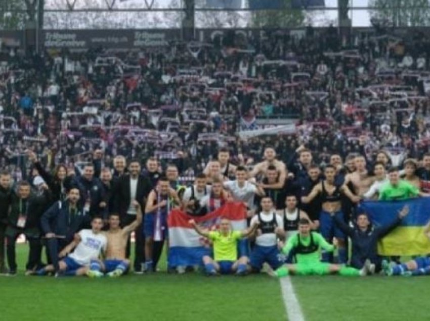 Rekord, 17 mijë kroatë në Gjenevë në përkrahje të juniorëve, Hajduk Spliti shkroi historinë