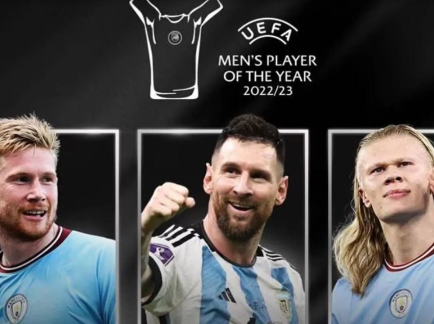 Futbollisti më i mirë i UEFA-s, Messi përballë dy lojtarëve të City-t