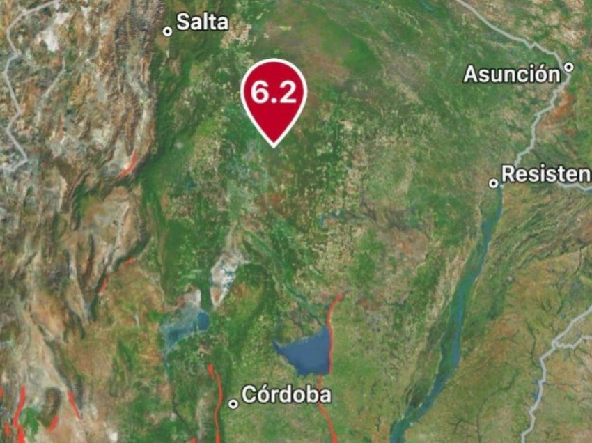 Tërmet me magnitudë 6.2 ballë godet Argjentinën