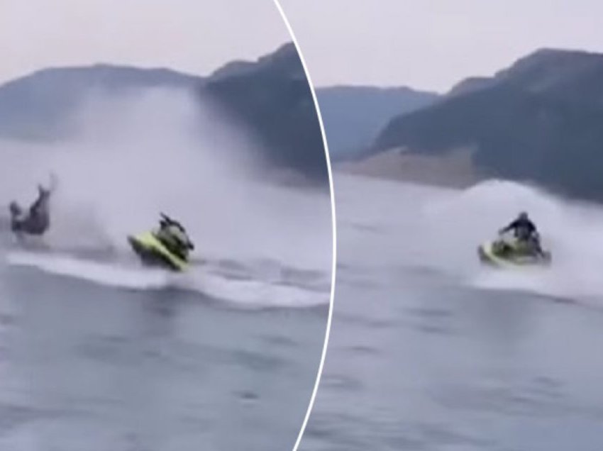 Lundronte me shpejtësi, Luiz Ejlli rrëzohet aksidentalisht nga motor-skaf në det