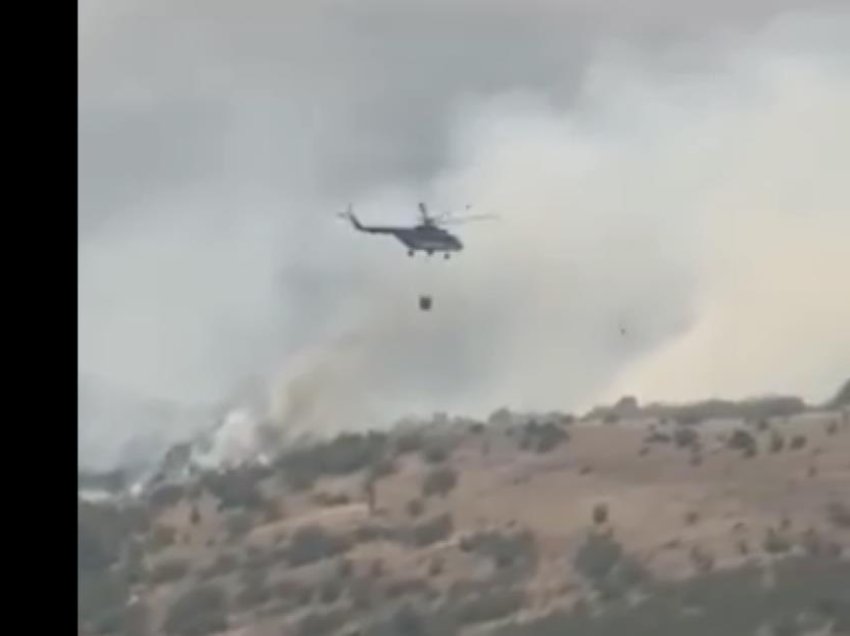 Zjarri i madh përhapet në disa vende të RMV-së, angazhohen edhe helikopterë për ta shuar