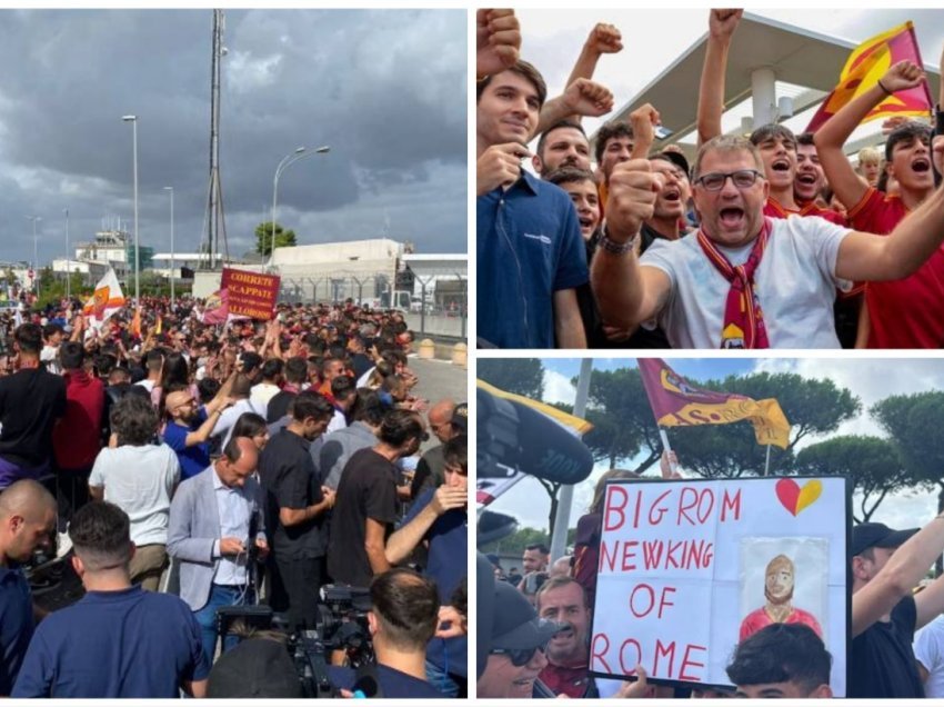 Tifozët e Romës presin me entuziazëm Lukakun