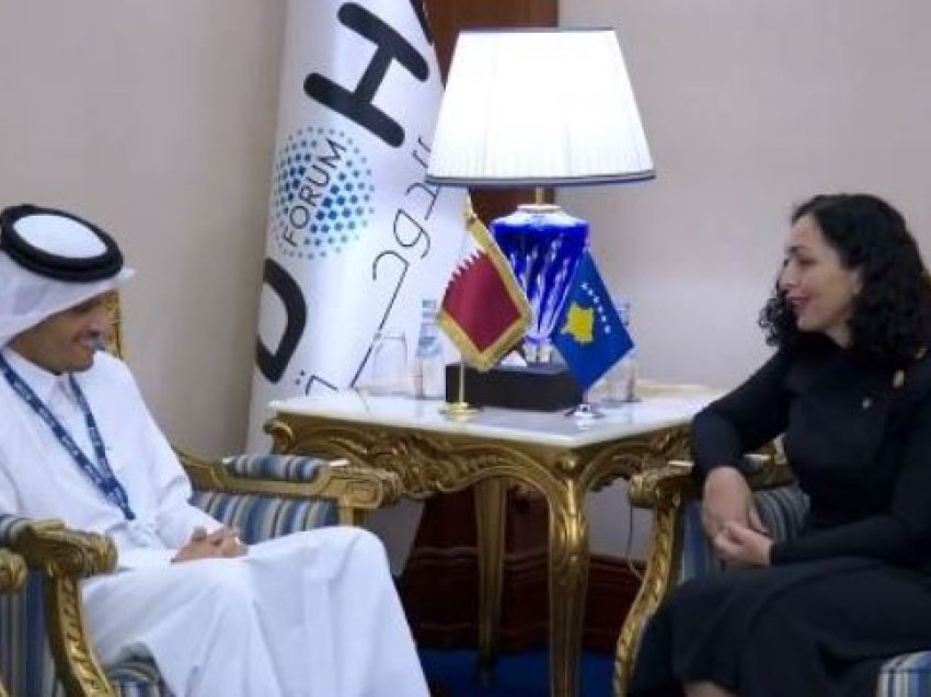 Osmani takon kryeministrin e Katarit, flasin për forcimin e bashkëpunimit