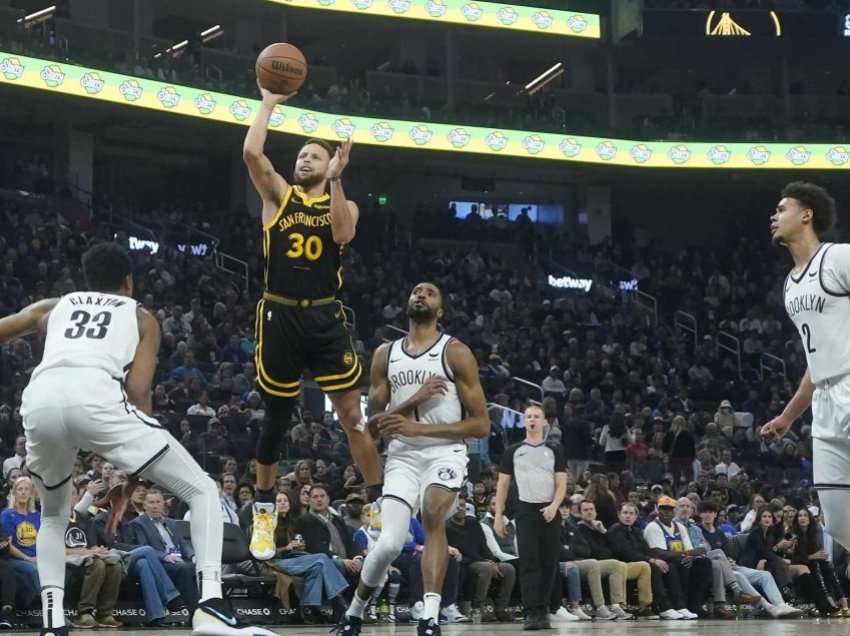 Curry shkëlqen në triumfin e Golden State Warriors, Philadelphia 76ers merr fitoren e gjashtë radhazi