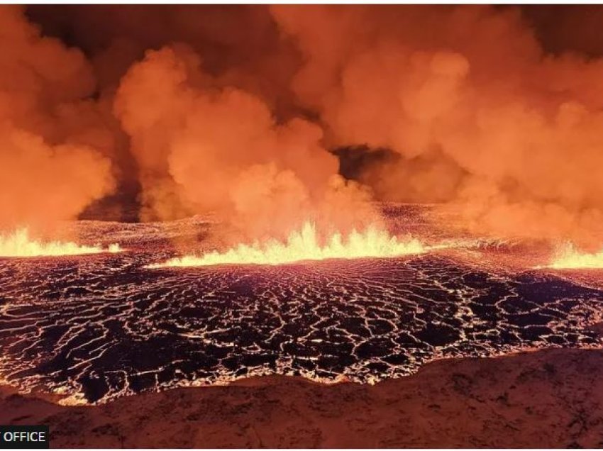 Një vullkan shpërthen në jugperëndim të Islandës