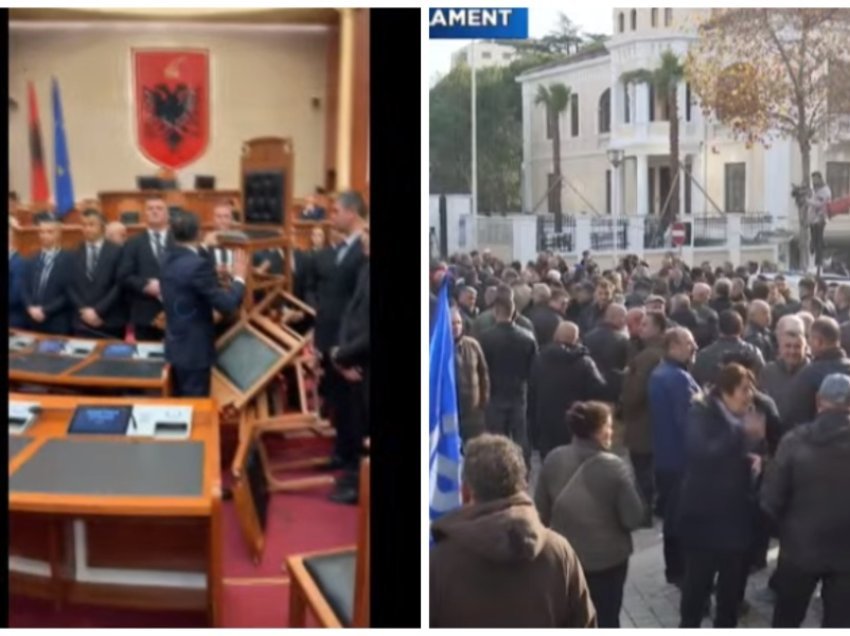 “O sot, o kurrë” - Grumbullohen mbështetësit e Berishës, tensione brenda parlamentit