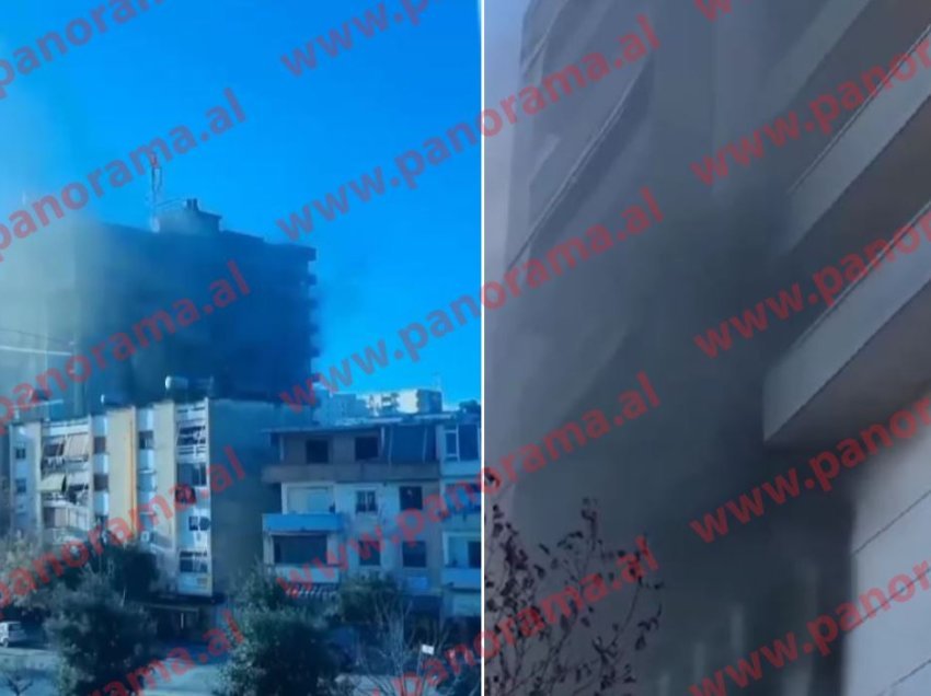 Zjarri i përmasave të mëdha në Lushnjë, disa persona të asfiksuar, dërgohen në spital për ndihmë mjekësore