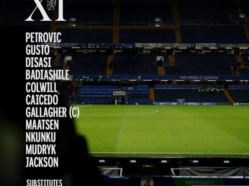 Formacionet zyrtare Chelsea - Crystal Palace!