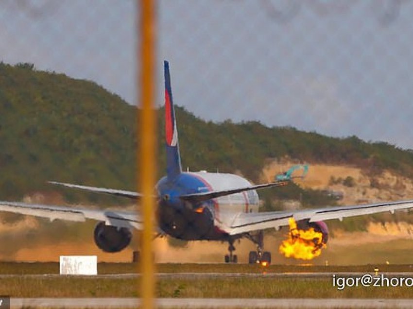 Momente paniku në aeroplanin rus me 309 pasagjerë, motori përfshihet nga zjarri 
