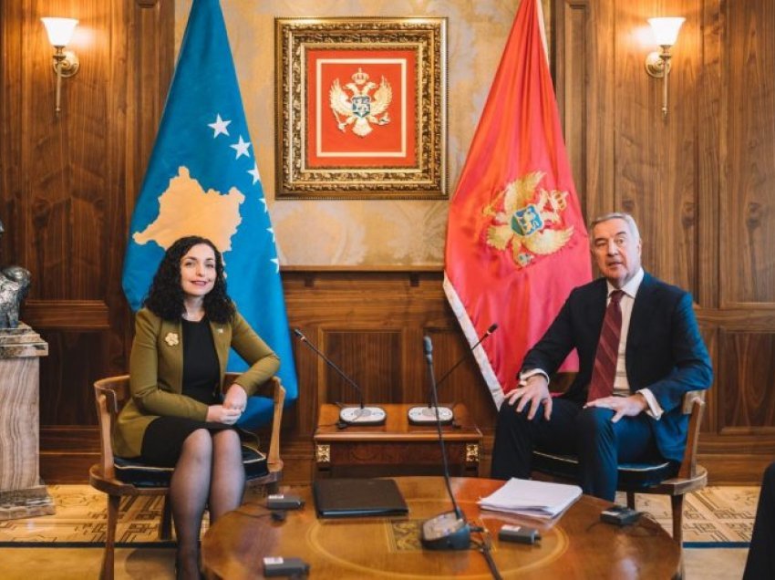 Osmani pas takimit me Gjukanoviqin: E ardhmja e Kosovës dhe Malit të Zi është në BE