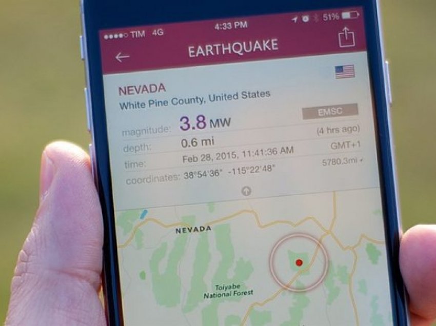 Tre aplikacione që ofrojnë alarme për tërmetet