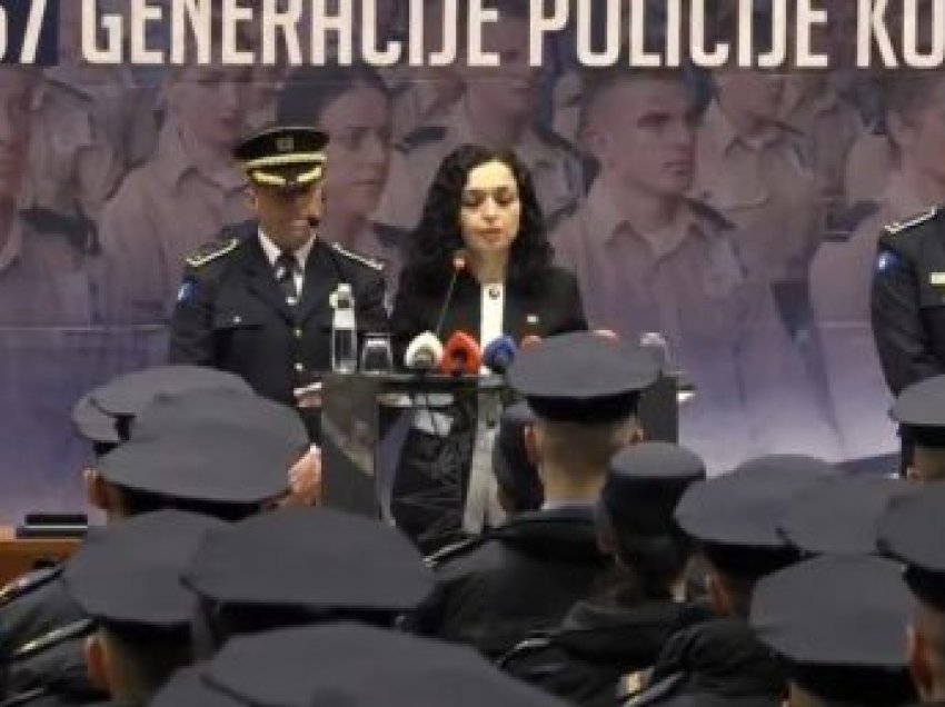 Osmani në diplomimin e kadetëve të rinj të policisë: Sundimi i ligjit është synim i juaji e i yni