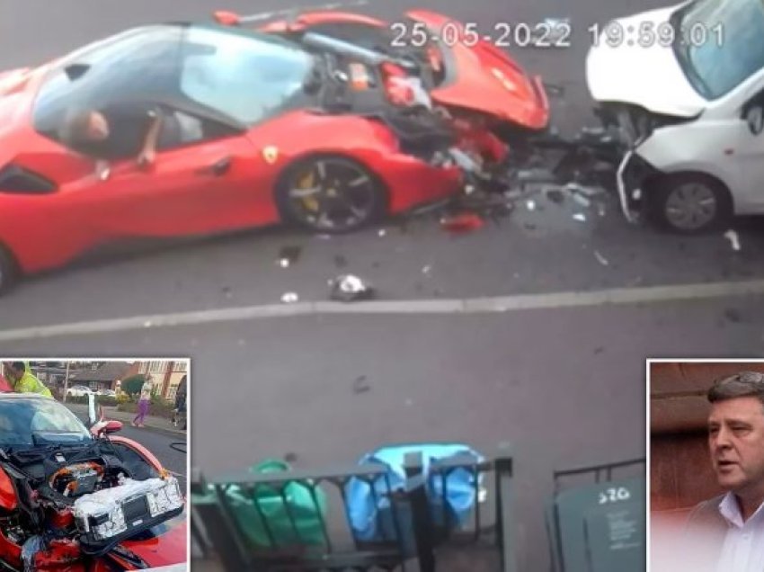 “Ngatërron pedalin e gazit me të frenave”, britaniku përplaset direkt me Ferrari me pesë vetura tjera të parkuara 
