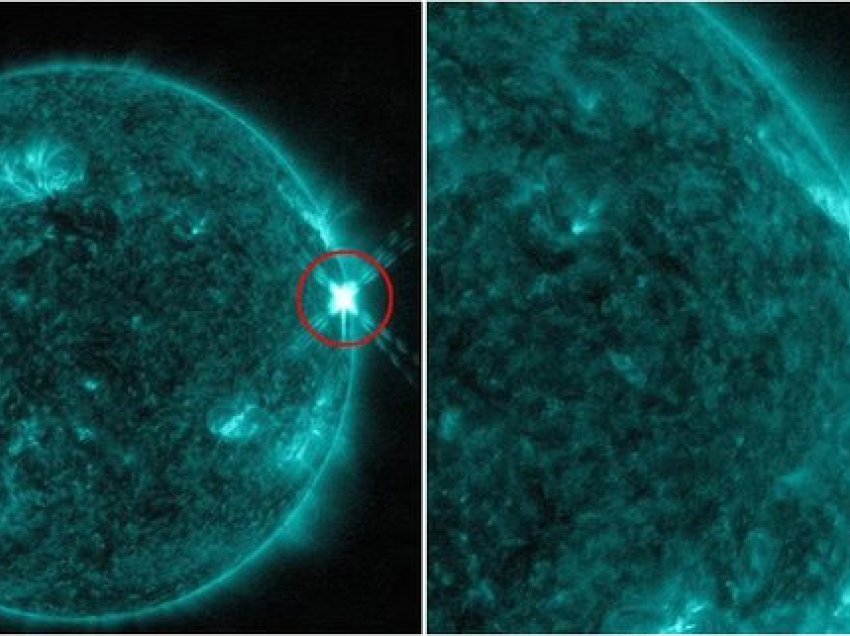 NASA publikon fotot e shpërthimit të madh në Diell