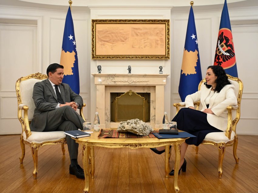 Presidentja Osmani priti në takim përfaqësuesin e UNDP-së në Kosovë, Nuno Querios