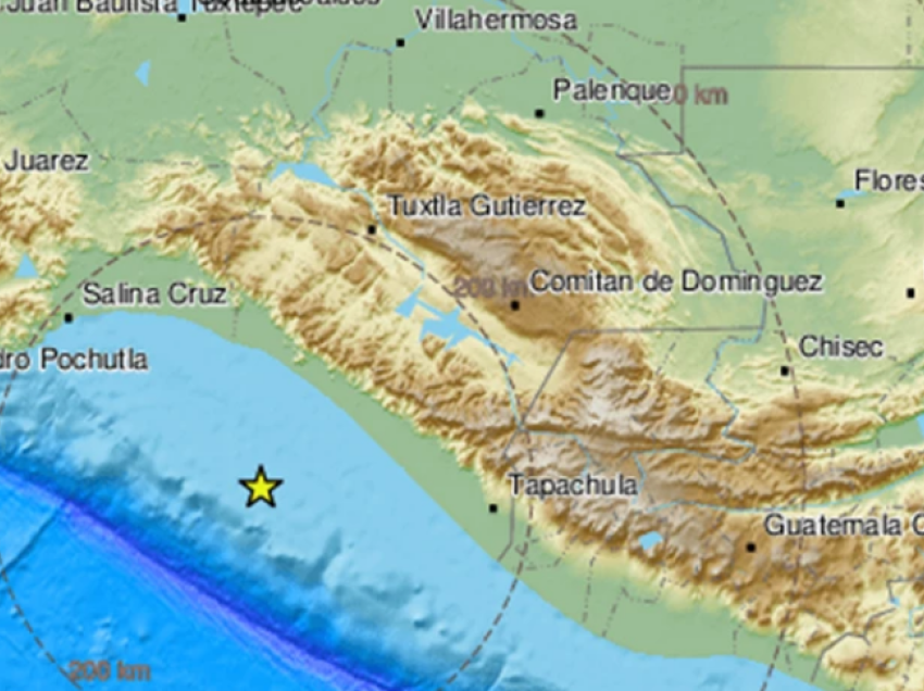 Tërmet i fuqishëm me magnitudë 6.4 ballë në Meksikë