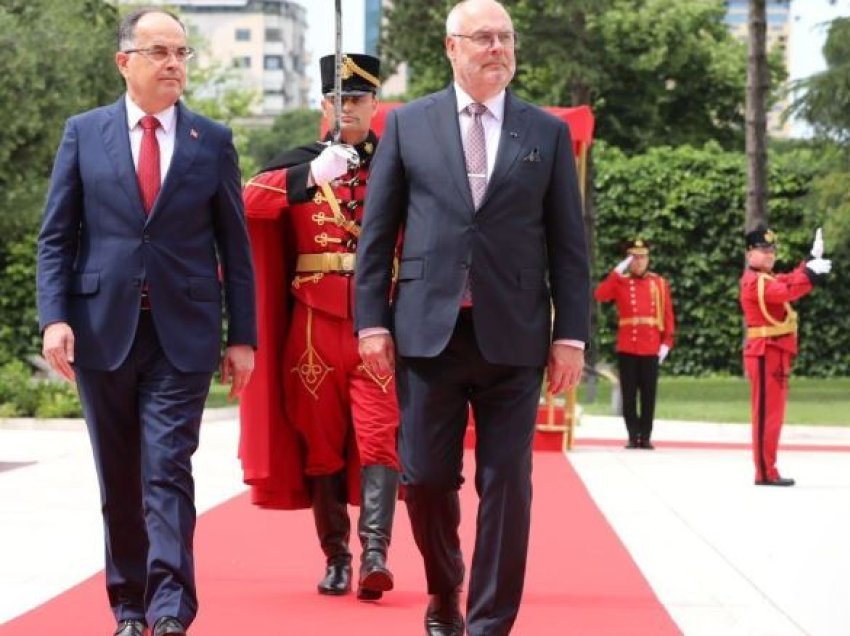 Presidenti Begaj pret në Tiranë për herë të parë homologun e Estonisë, Alar Karis