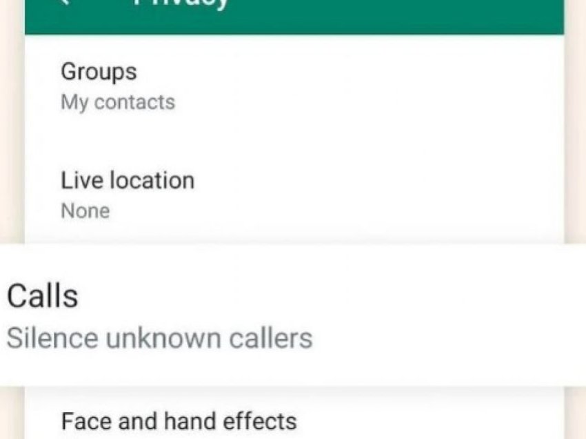 WhatsApp mund të hesht telefonatat nga numra të panjohur