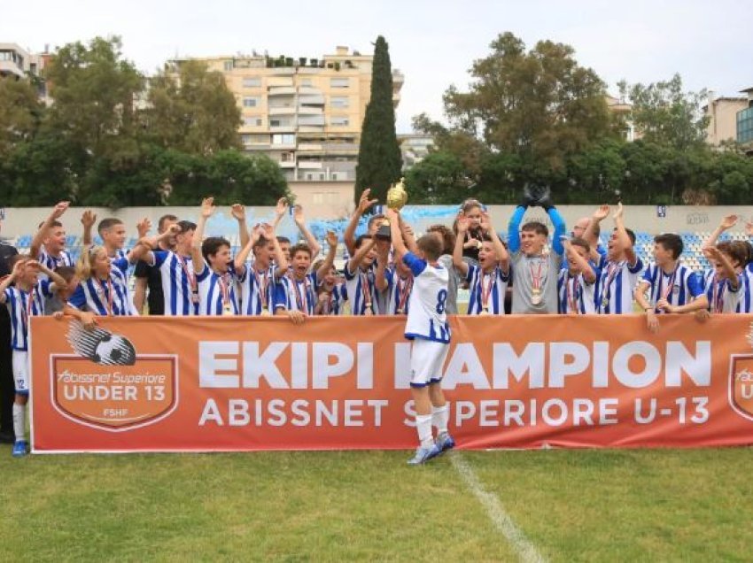 Tirana shpallet Kampione e “Abissnet Superiore U-13”