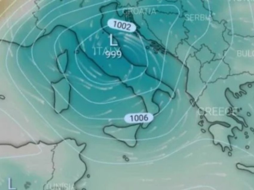 Cikloni i fuqishëm përfshin Ballkanin
