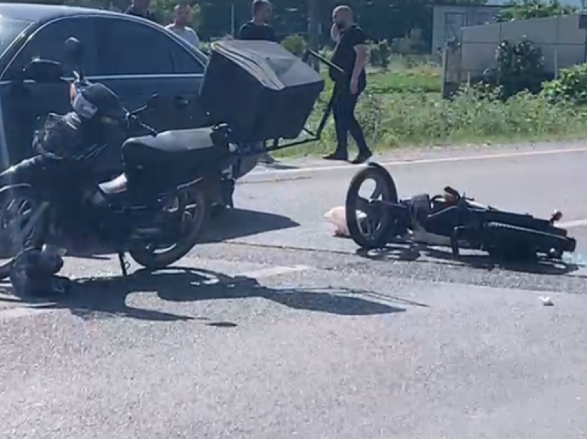 Aksidenti në Lezhë, përplasen dy motoçikleta, plagoset një prej drejtuesve