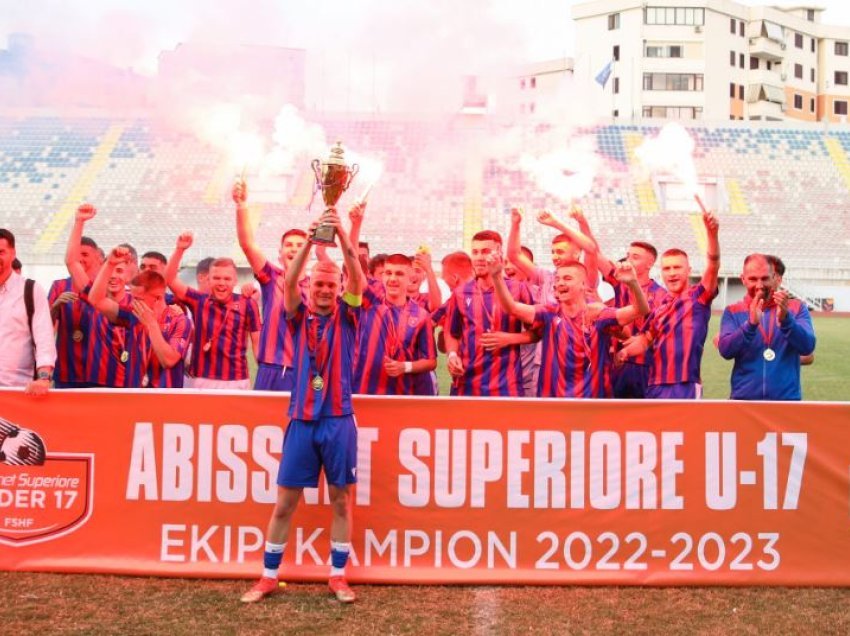 Vllaznia U17 siguron titullin kampion për edicionin 2022/2023