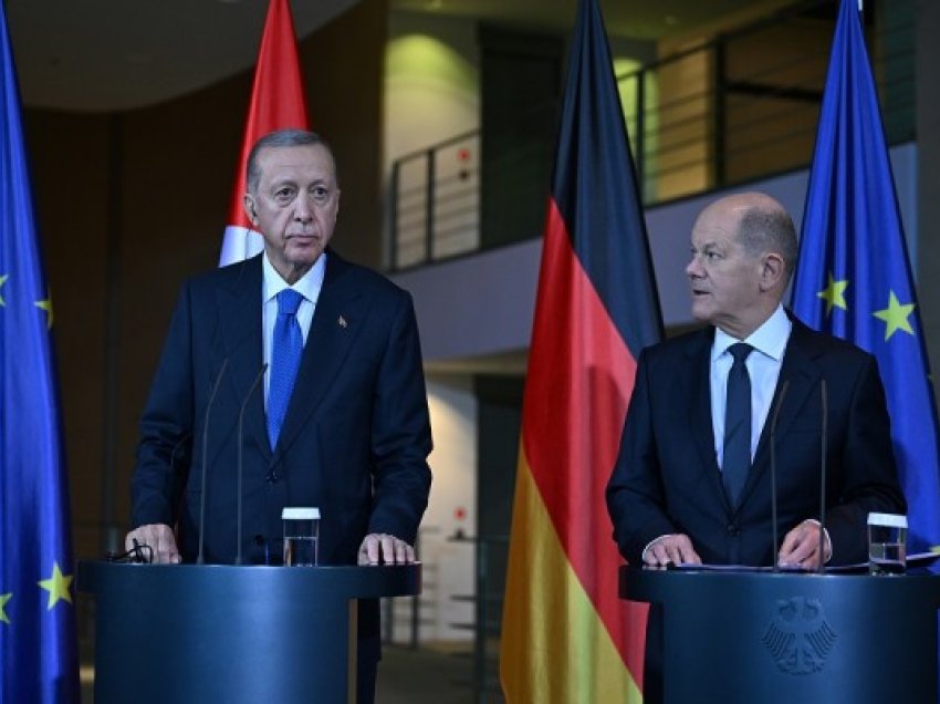​Erdogan dhe Scholz në Berlin diskutuan mbi luftën në Gaza