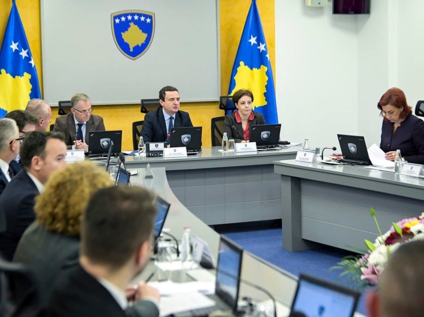 Këto janë vendimet që mori sot Qeveria e Kosovës