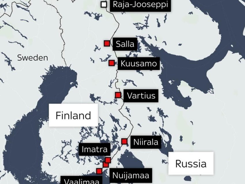 Finlanda mbyll të gjithë kufirin me Rusinë